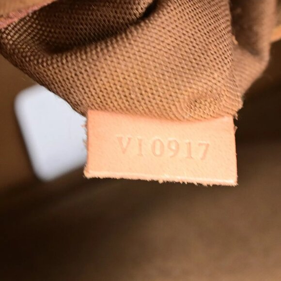 LOUIS VUITTON LV Logo Alma Hand Bag Monogram Leather Brown France - Picture 3 of 16